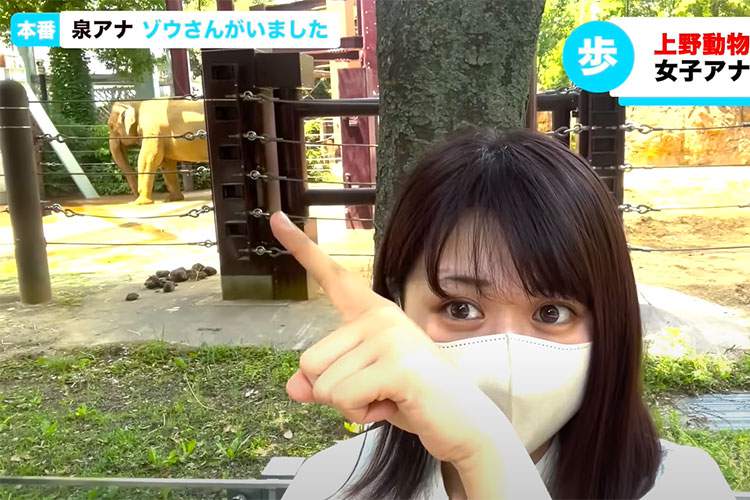 上野動物園をノーブラでお散歩するYoutuber【泉アナの本番3秒前】