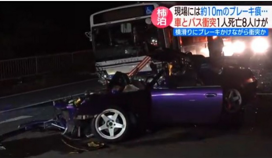 【悲報】 タイヤを滑らせながら長崎バスに正面衝突し死亡した車youtuberさん。盛大にぶっ叩かれる