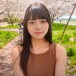  にどねヌード 桜の花咲く河原沿いをノーブラでお散歩する新人エロ系Youtuber【にどね】