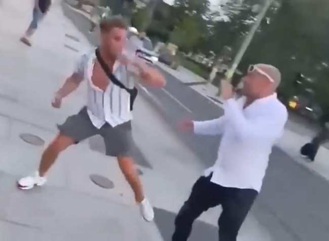 【衝撃映像】 ボクシング習ってるヤンキー、路上喧嘩した相手が ”プロボクサー” だった結果ｗｗｗ