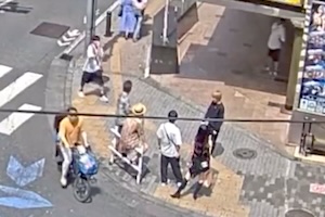 【動画】 歌舞伎町でチー牛たちが大喧嘩。車道向け飛び蹴りは危ない。