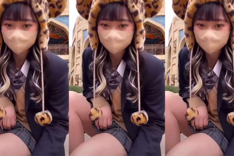 【ライブ切り抜き】ディズニーシーでわざわざライブ配信してる制服JK