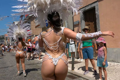 【動画】Hey尻!!ポルトガルのムッチムチサンバ美女がデカケツ丸出しで踊る！！【Vai Quem Quer】