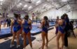 アメリカの大学にて女子体操の競技の様子を撮影した動画